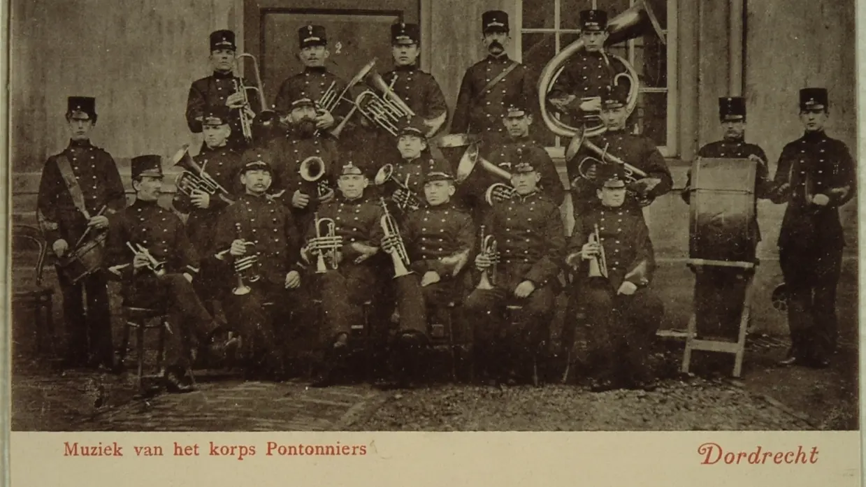 Muziekkorps van de pontonniers.