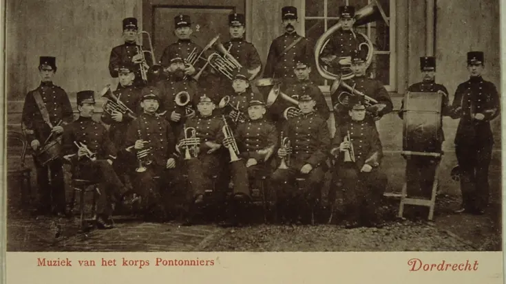 Muziekkorps van de pontonniers.