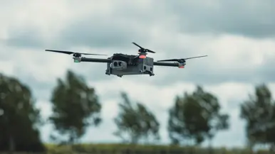 een drone in de lucht