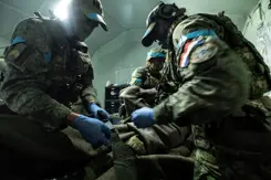 Militairen in actie.