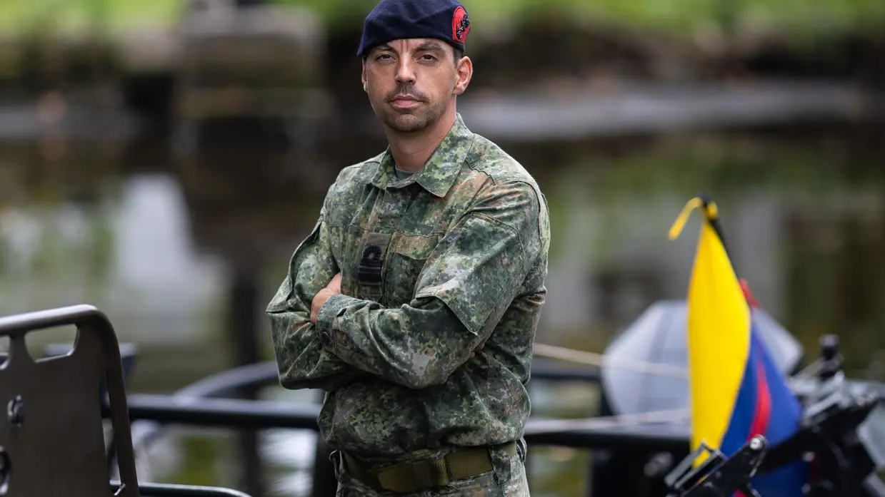 Portret majoor der mariniers Xavier 