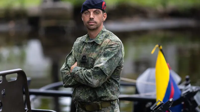 Portret majoor der mariniers Xavier 