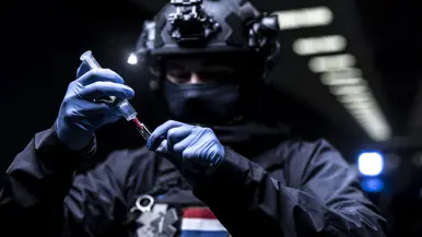 BSB-operator met medische specialisatie tijdens een oefenscenario.