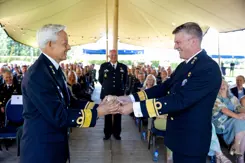 Ceremoniele overdracht van een militaire functie.