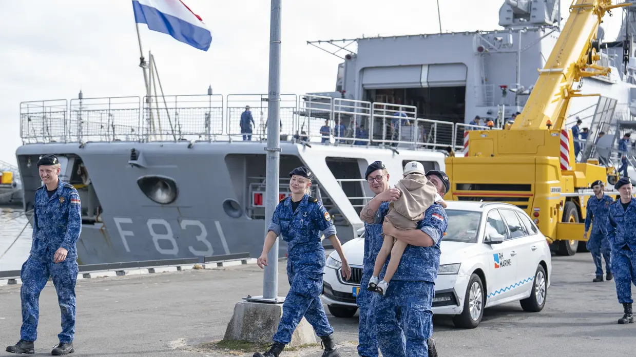 Bemanningsleden van een schip.