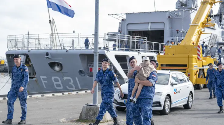 Bemanningsleden van een schip.