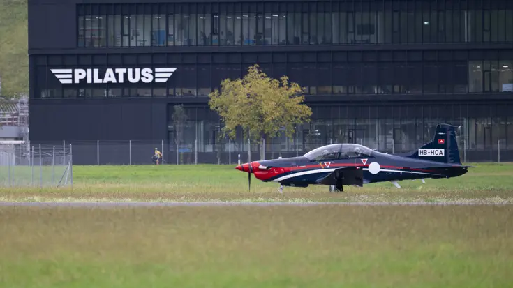 PC-7 MKX op de startbaan