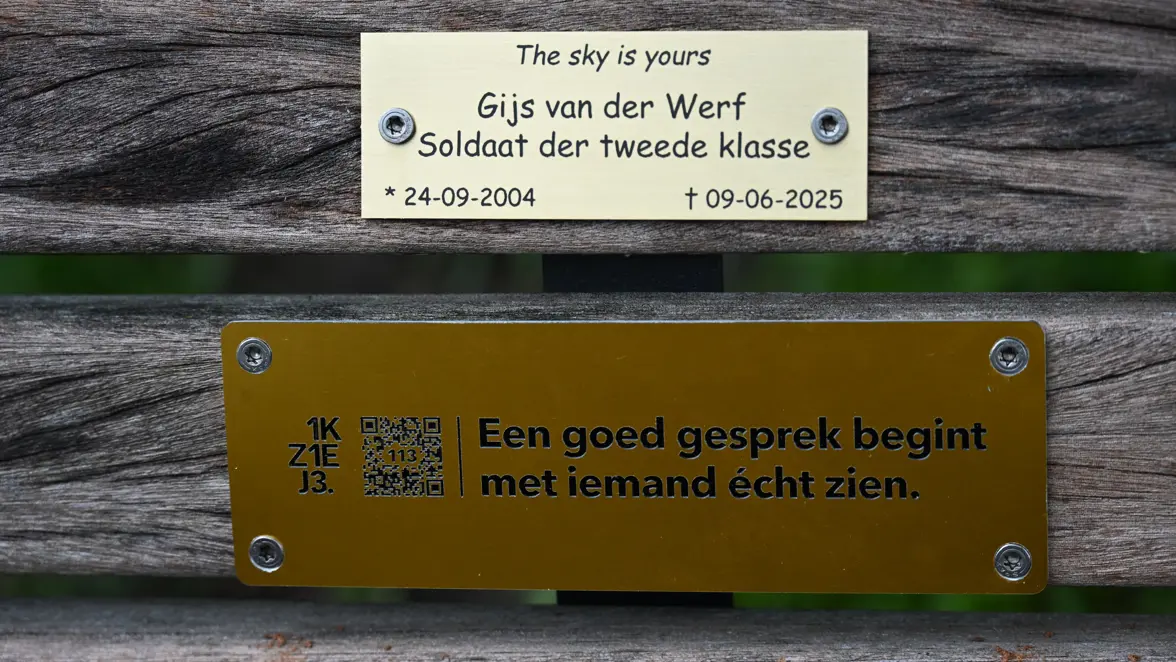 Het plaatje van 113 met daarboven een plaatje voor Gijs.  