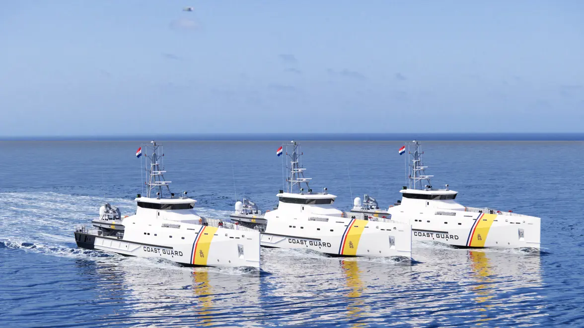 Artist impression van drie nieuwe cutters.
