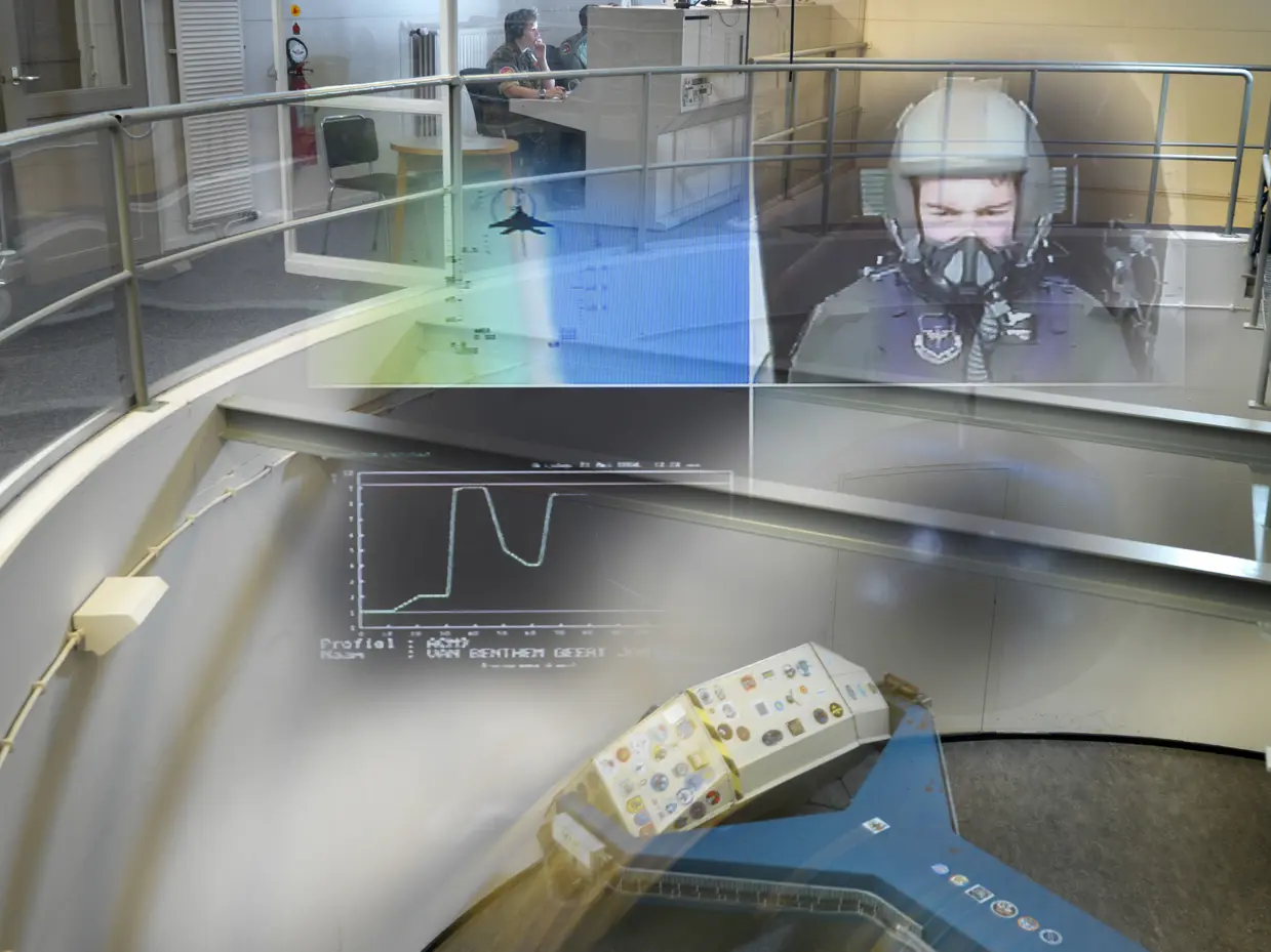 Centrifuge voor G-krachten in een beeld