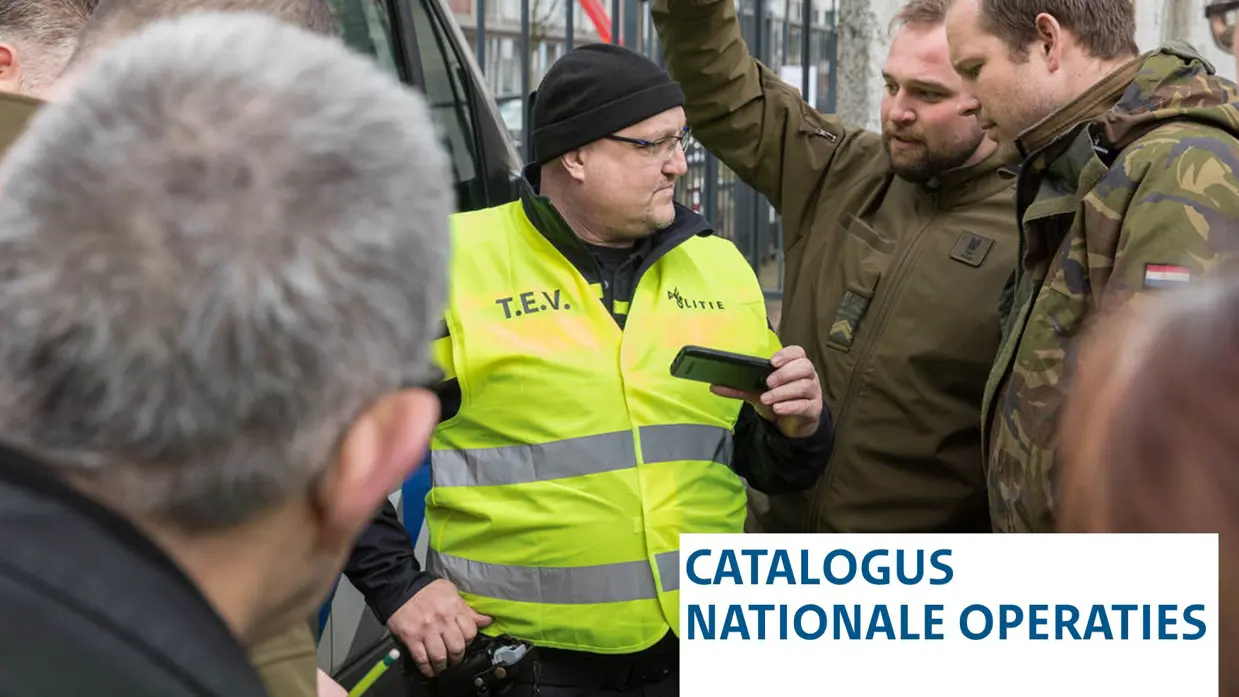 Cover Catalogus Nationale Operaties. Tekst cover: Catalogus Nationale Operaties release 2022/1.