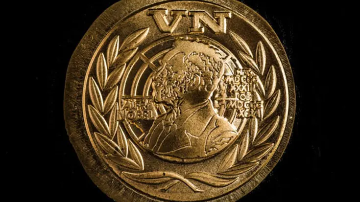 Draaginsigne Nobelprijs VN-militairen.