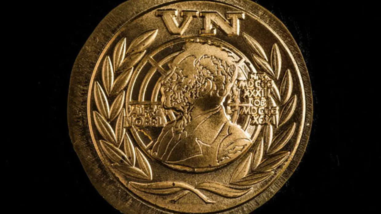 Draaginsigne Nobelprijs VN-militairen.