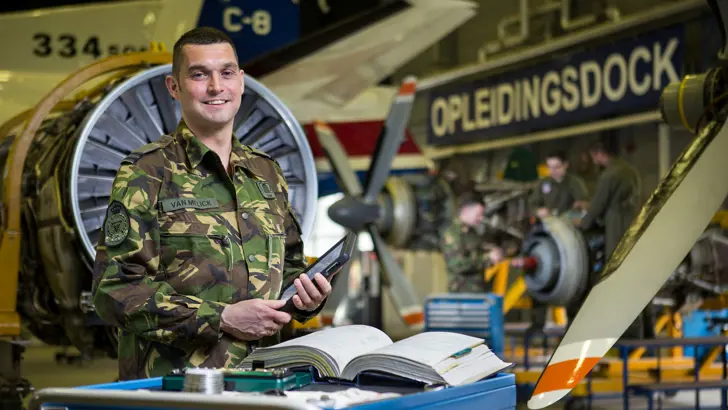 Reservist Eric van Melick, werktuigbouwkundig ingenieur.
