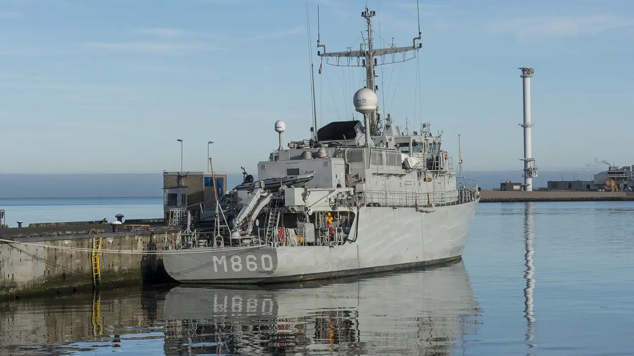Mijnenjager Zr.Ms. Schiedam.