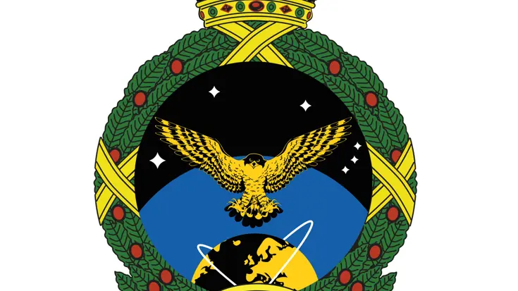 Het embleem van het Commando Lucht- en Ruimtestrijdkrachten.