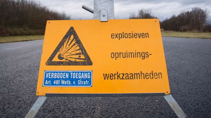 Een waarschuwingsbord.
