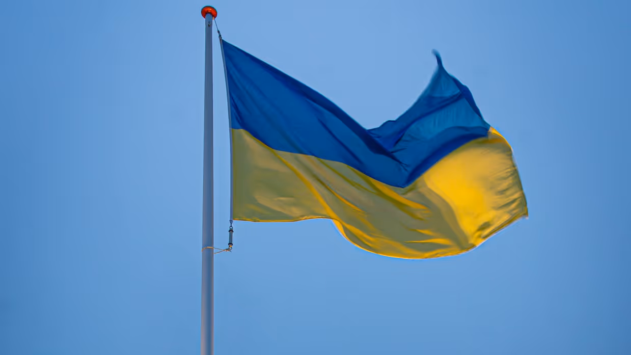 Vlag van Oekraine.