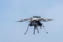 Een vliegende drone.