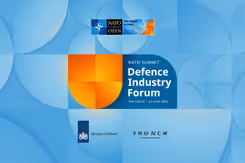 Logo Nato Summit Defence Industie Forum.