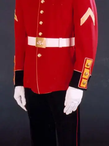 Militair in ceremonieel tenue