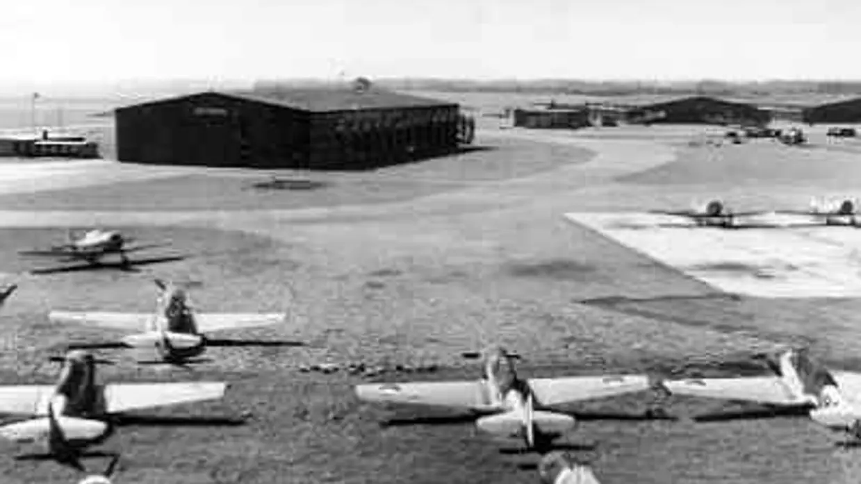 Vliegbasis Gilze-Rijen in 1953.