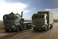 Impressie van nieuwe voertuigen voor Defensie.