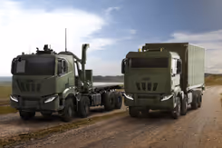 Impressie van nieuwe voertuigen voor Defensie.