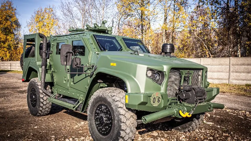 Patrouillevoertuig type Joint Light Tactical Vehicle.