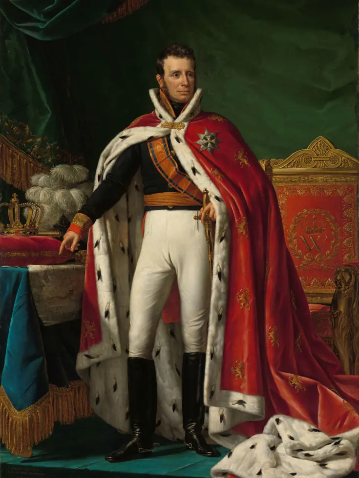 Schilderij koning Willem I door Joseph Paelinck 1819.