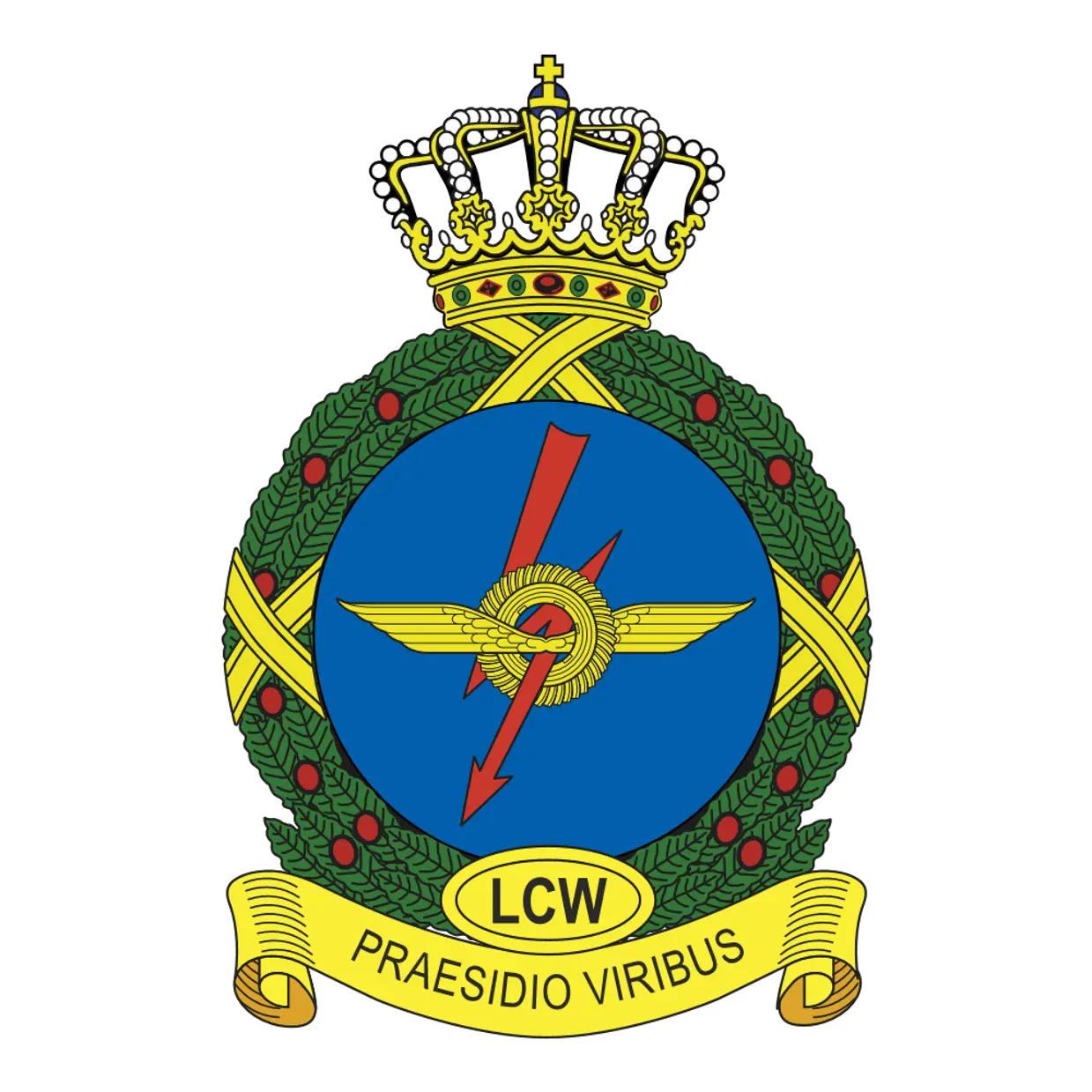 Afbeelding van het embleem Logistiek Centrum Woensdrecht.