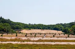 Een schietveld. 