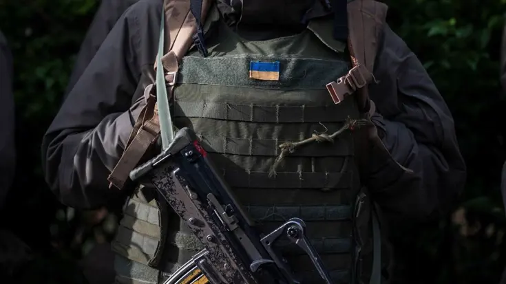 Een Oekraïense militair.