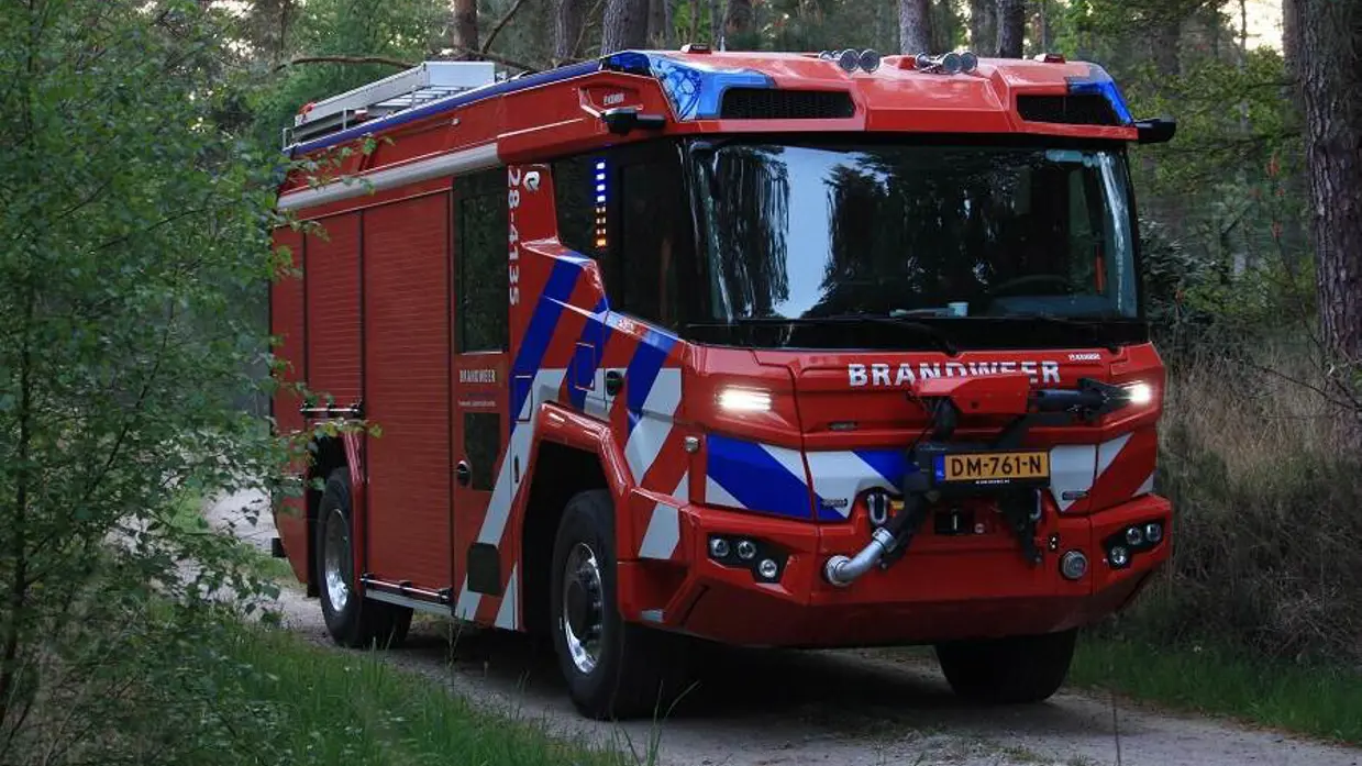 Brandweerwagen van Defensie.
