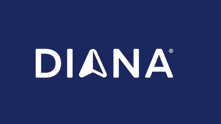 Het logo van DIANA.