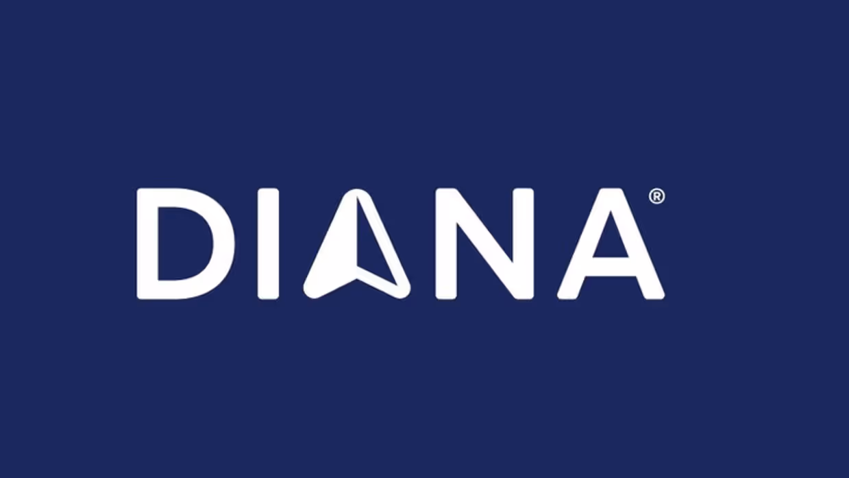 Het logo van DIANA.