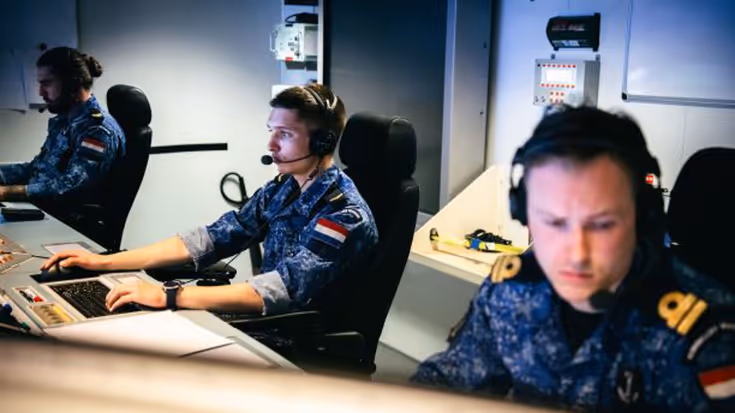 Op Schermen Was Te Zien Hoe De Technologie Werkt Klein