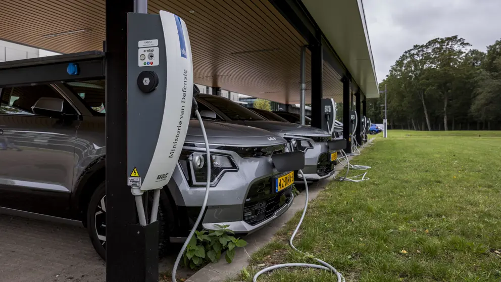 Een elektrische dienstauto.