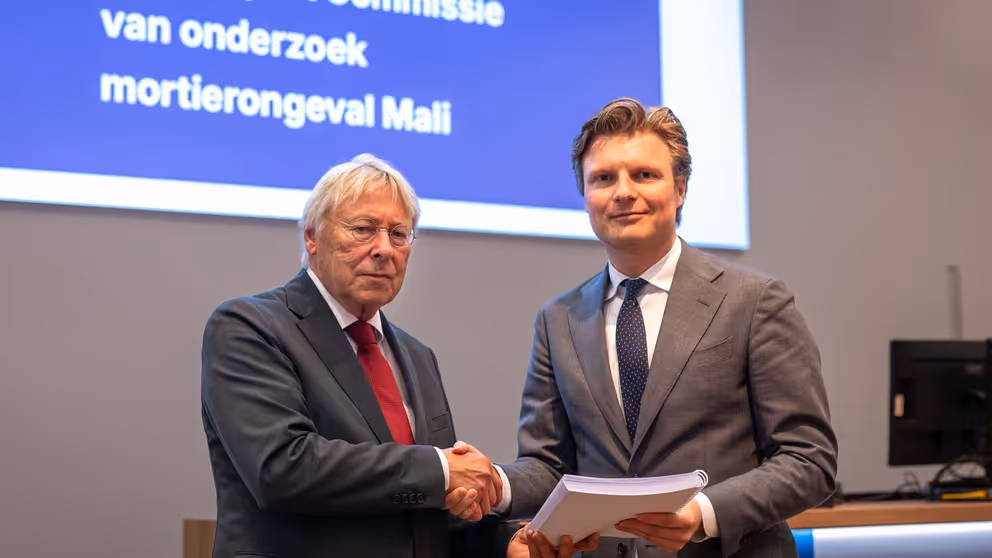 Het rapport is overhandigd aan de minister.