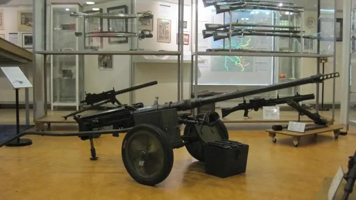 Artilleriestuk in museum.