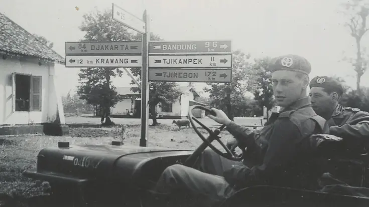 Nederlandse militairen in Indonesië.