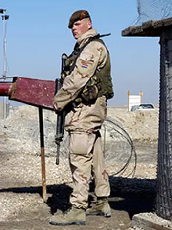 Fuselier houdt de wacht in Irak.