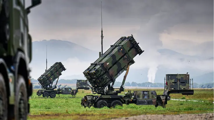 Een patriot-luchtafweersysteem. 