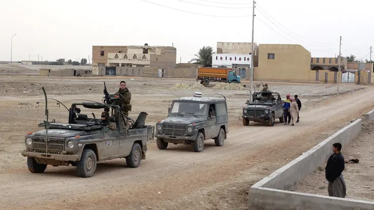 Patrouille in Irak 2004.