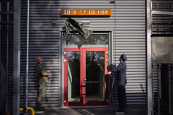 Opening van een nieuwe werkplaats.