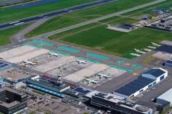 Luchtfoto Rotterdam The Hague Airport.