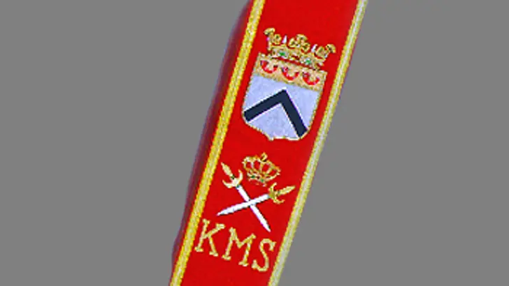 Vaandel Koninklijke Militaire School draagriem.