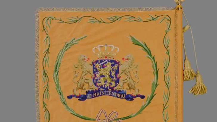 Vaandel Regiment Bevoorradings- en Transport achterkant.