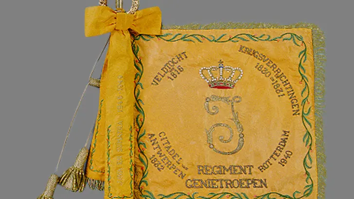 Vaandel Regiment Genietroepen voorkant.