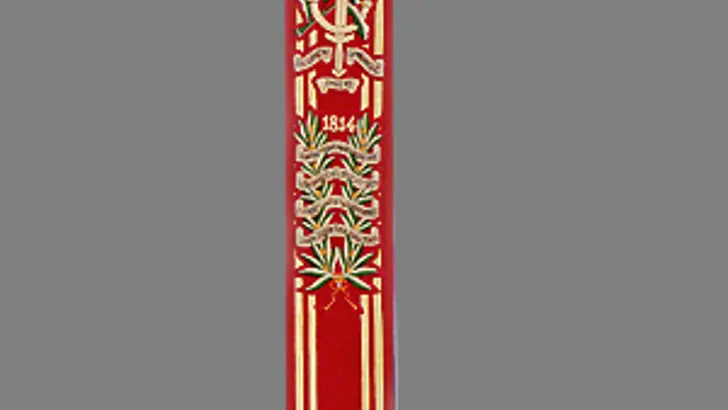 Vaandel Regiment Limburgse Jagers draagriem.